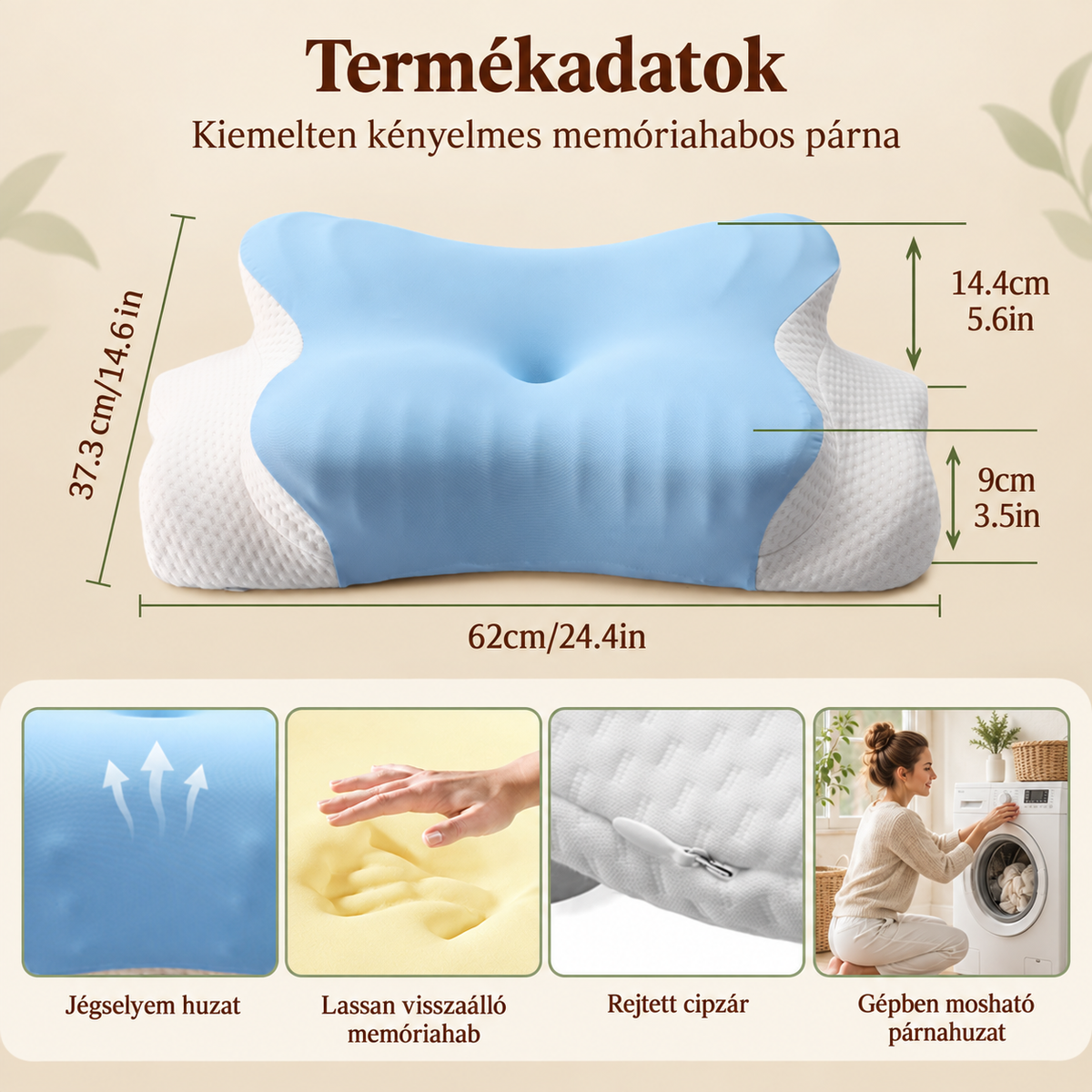 Pillena ergonomikus nyakpárna